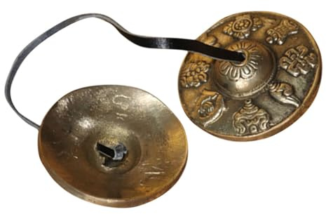 SHOWERORO Nepalesische Yoga Beckenglocken Aus Kupfer Meditations Percussioninstrumente Kompakt Und Tragbar Klarer Hoher Klang Für Meditation Und Achtsamkeit