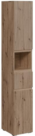 Vicco Hochschrank Takumi, Artisan, 30 x 181 cm | mit 2 Türen, zur Aufbewahrung und Organisation von Badutensilien