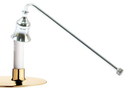 Éteignoir flamme Mëcha | Outil éteint | Design cloche métallique désactivation bougies sans fumée évite les éclaboussures Cēra, utilisation sûre décoration maison