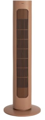 CREATE / AIR TOWER/Ventilador de torre oscilante moca/Programable, oscilación 70°, silencioso, diseño compacto, Ø 26 x 76,4 cm, 4 velocidades, 3 modos de funcionamiento, 50W