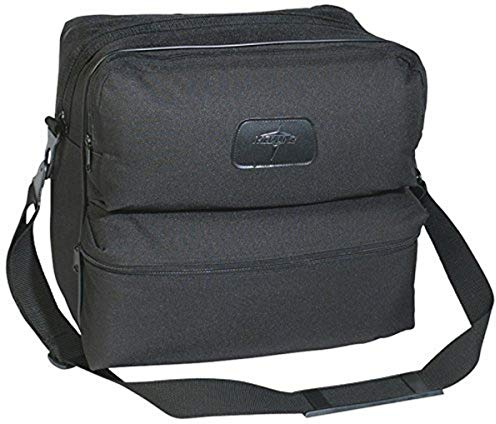 Medline Polyester 4-Pocket Nurses Bag, Black, 13 x 12, 7, Ideal for Medical Supplies Storage, Single Pack