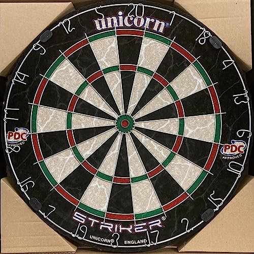 Official Unicorn Striker PDC Endorsed Championship Quality Dartboard Bristle Dart Board