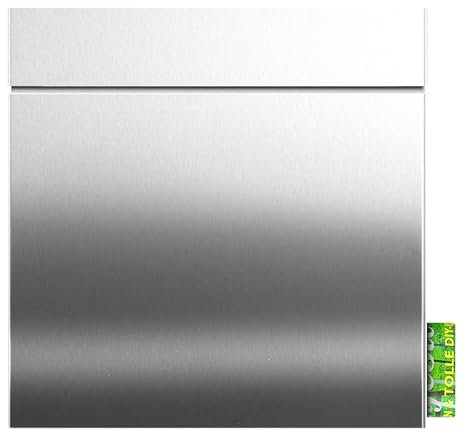 Boîte aux lettres en acier inoxydable avec porte-journaux MOCAVI 713 - Boîte aux lettres avec compartiment à journaux - Résistante aux intempéries - Moderne - Boîte aux lettres design - Boîte aux