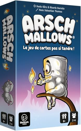 Blackrock Games Arschmallows Kartenspiel, französische Version – Gesellschaftsspiel zum Spielen mit Familie oder Freunden ab 8 Jahren, 2 bis 6 Spieler, Gesellschaft, lustig, Nachdenken und Taktik