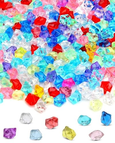 JUKOTA 50 pezzi Gemma di ghiaccio Decorativi Cristallo Diamanti Colorati Multicolore Gemme del Diamante Acrilico per Matrimoni Decorazioni Feste Decorazioni Vetrine