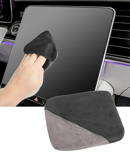 LAIBUY Guante limpiador de pantalla de coche – Paño de limpieza de pantalla táctil de microfibra para salpicadero de coche y pantalla LCD, reutilizable, sin pelusas, almohadilla de limpieza segura