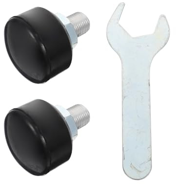 PRETYZOOM Freno para Patines de Línea Ajustable de Goma Negra de Unidades con Llave para Reemplazo Duradero y Silencioso Patines de Ruedas
