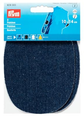 Prym 929303 Patches Jeans (bügeln) 10 x 14 cm dunkelblau, Blau
