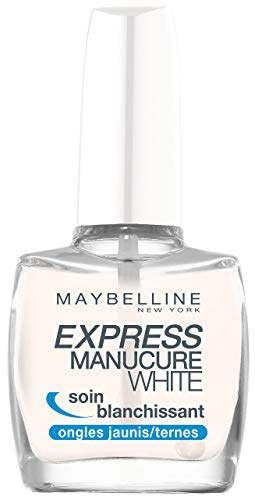 Maybelline New York - Express Manucure White - Soin Blanchissant pour Ongles Jaunes