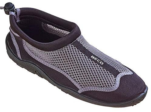Beco Aquaschuhe Surfschuhe Stand Up Paddling Wattschuhe, Silber/Schwarz, 43, 90661
