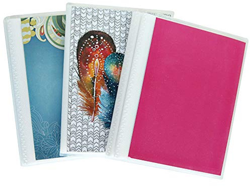 CocoPolka 4 x 6 Photo Albums Pack of 3 - Watercolors, Each Mini Photo Album Holds Up to 48 4x6 Photos. Removeable, Flexible Covers.
