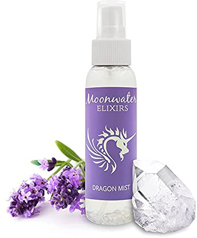 Lavender Crystal Smudge Spray for Meditation, Aura Healing, and Space Cleansing – Sage Alternative Infused with Reiki Energy, Full Moon Charged for Negative Energy Clearing & Spiritual Wellness. (4oz)