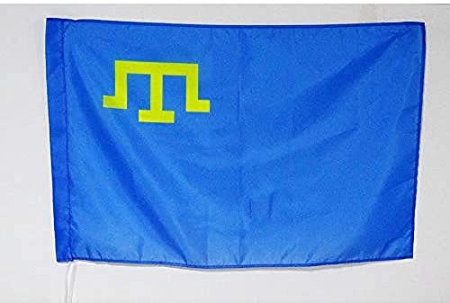 BANDIERA TATARI DI CRIMEA 150x90cm - BANDIERA DEI TARTARI 90 x 150 cm foro per asta - AZ FLAG