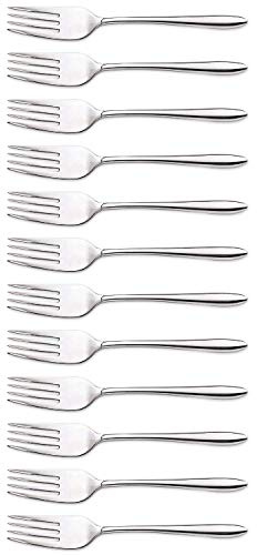 Arcos Serie Berlin - Box 12 Stück Kuchengabel - Monoblock aus einem Stück Edelstahl 18/10 und 150 mm Farbe Silber (12 pcs)