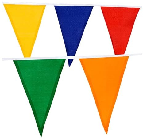 NEU Wimpelkette aus Stoff, bunt, 10m
