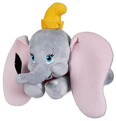 Disney Store Offizielles mittelgroßes Kuscheltier von Dumbo für Kinder, 44 cm, Klassische Figur als Kuscheltier, Baby-Elefant mit dem unverkennbaren Hut, Stickereien und weicher Oberfläche