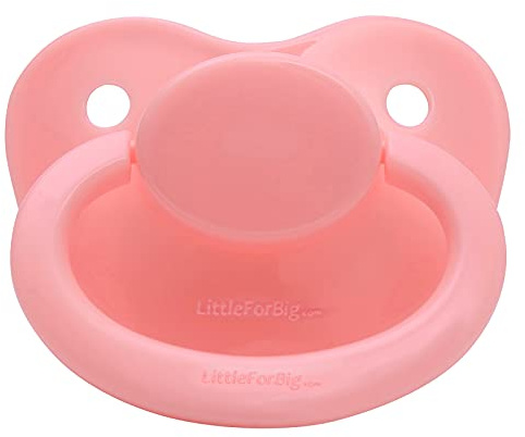 LittleForBig Großer Saugerschild Schnuller der Generation 1 in Erwachsenengröß-Rosa