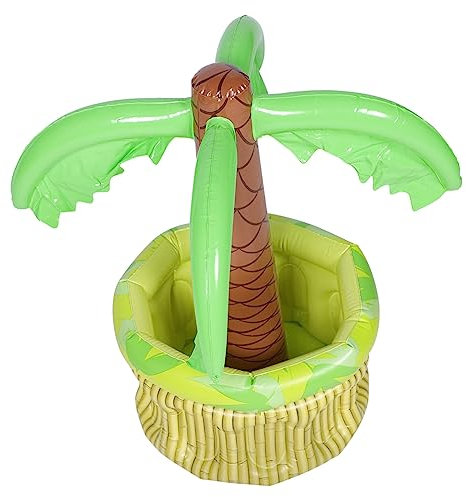 TOYANDONA Aufblasbarer Palmen-eiskübel Eiswürfelbehälter Für Partys Getränkekühler Für Bierflaschen Poolparty-Dekoration Sommerparty-zubehör
