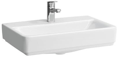 LAUFEN PRO S Compact Aufsatzwaschtisch, 1 Hahnloch, mit Überlauf, US gesch., 550x380mm, H817958A001041, Farbe: Weiß