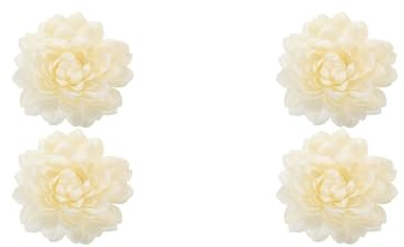 HOMSFOU Donauklammern für Hochzeitsvorhänge - 4 Stück magnetische Vorhang-Clips, Schnalle, Krawatten, Gebundene Blumen, Raffhalter mit Quasten