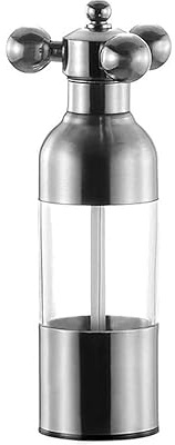 UUNVTOSU Pepper Mill Pepper Grinder Salt Mill Stainless Steel Adjustable Pepper Mill Grinders, Kitchen Adjustable Coarseness Pepper Spice Grinder for Pepper/Sea Salt Salt and Pepper Grinder (Color :