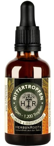 Bitterstoffe Tropfen • 50ml • Naturreine Kräuter & Wurzeln • HerbsnRoots