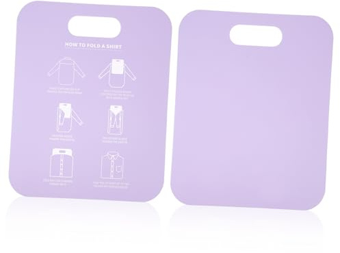 Garneck 2pcs Shirt Folding Board for Organization Space-saving Design Wrinkle Clothing Folder Tool for Home and