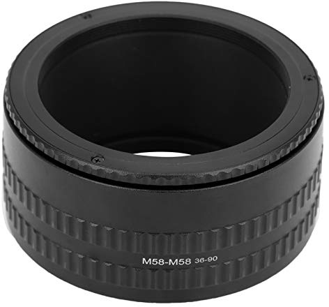 Lvifloae M58 M58 36 a 90 mm Macro Focusing Adaptador Cámara de extensión de aleación de Aluminio Ajustable para conversión de Lente Fotografía de Macro Fina