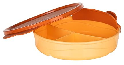 Generisch TW Care Servierschale Kinderteller Babyteller Orange 3-Fach (inkl. Geschenk-Artikel)