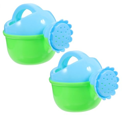 UPKOCH Arrosoirs pour Garçon Et Filles Jouets De Bain en Plastique Lot De 2 Pièces Taille Moyenne Conception Colorée Jouet pour Bébé Bain Et
