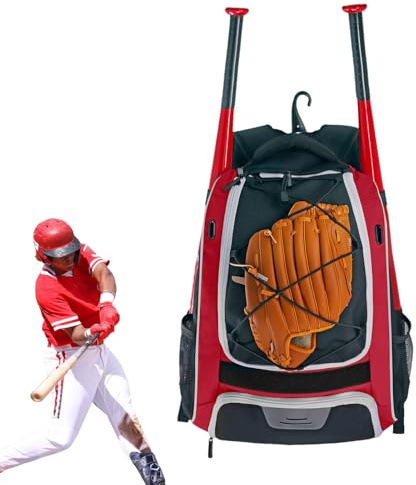 Baseball Rucksack, Softball Tasche, Softball Ausrüstung Rucksack, Erwachsene Baseball Gear Bag, Reißfeste Jugend für Ausrüstung & Zubehör