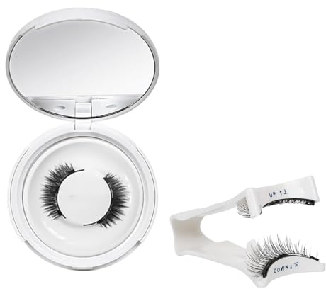 CUEMOON Cils Magnetique,Faux Cils Magnetique Naturel Réutilisables，Extension Cils Sans Colle & Eyeliner, Cils Magnétique Naturel pour Peau Sensible