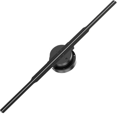 Ventilador holográfico 3D, Proyector holográfico 3D HD con Ventilador y Pantalla WiFi de 352 LED for anuncios impactantes en Tiendas, Bares Fiestas para Tiendas/Bares