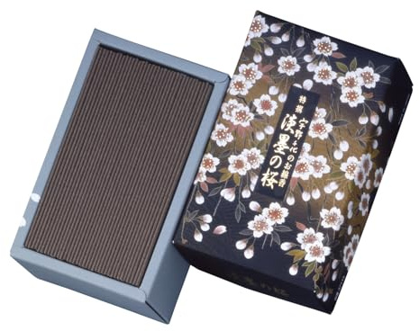 Nippon Kodo, Incienso Japonés Tokusen Sakura Usuzumi, Incienso de Flor de Cerezo, Sándalo y Ciprés, Caja Grande de Incienso