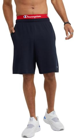 Champion Men's Jersey Short with Pockets Shorts, Navy, S