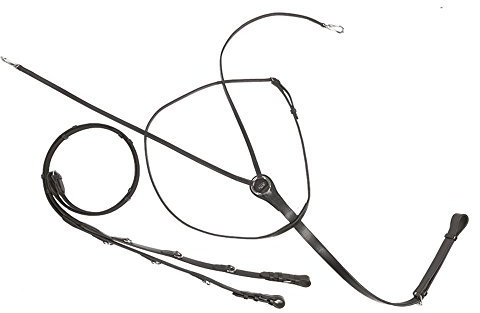 Kavalkade Thiedemann-/köhler-zügel aus Leder, Schwarz, 226011350200