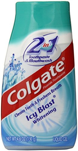 Colgate 2-in-1 Toothpaste and Mouthwash, Whitening, ICY Blast 4. 60 oz (Pack of 12)