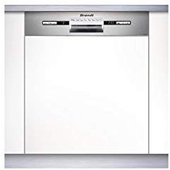 Brandt VH1772X lave-vaisselle Semi intégré 12 places A++ - Lave-vaisselles (Semi intégré, Taille maximum (60 cm), Acier inoxydable, Boutons, 1,5 m, 1,5 m)