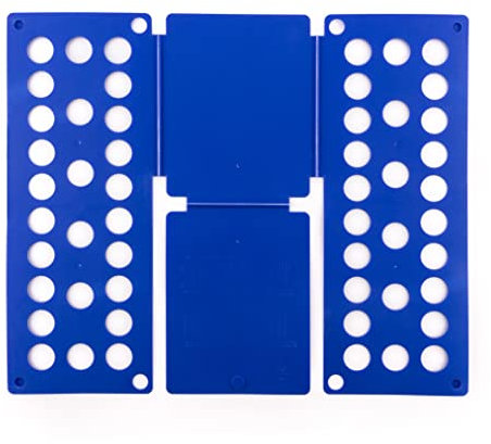 InnovaGoods - Faltbrett für Kinderwäsche, Schnelles Zusammenlegen von Bekleidung, Zeitsparend, Platzsparend, Blau, 40x16x1 cm, Polypropylen (PP)