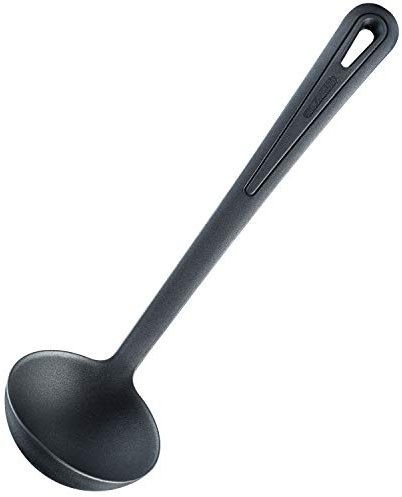 Westmark Suppenkelle/Schöpflöffel, Hitzebeständig bis 270 °C, PPA, Länge: 31,5 cm, Gentle Plus, Schwarz, 28562275