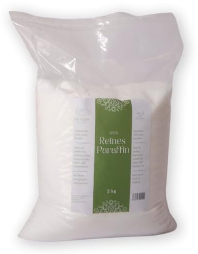 BwLights - Hochwertiges Paraffinwachs verschiedene Größen (2kg) in Weiß | Wachsgranulat zum Schmelzen & Herstellen deiner eigenen Kerze | 100% Paraffin
