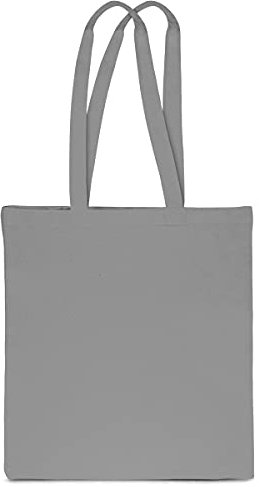 SAKETOS 1 Stück Stofftasche 38 x 42 cm - Tote Bag Grau - Stoffbeutel zum Bemalen Unbedruckt - Baumwolltasche mit Zwei Langen Griffen - Tragetasche, Einkaufstaschen