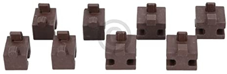 Juego de casquillos compatibles con Siemens 00637802, lado derecho delantero izquierdo, trasero para rejilla de accesorios para horno con microondas