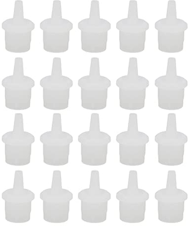 20 Stücke Wimpernkleber Ersatz Flasche Düse Kappen ABS Glänzend Verlängerung Ersatzdüse Für Pigment