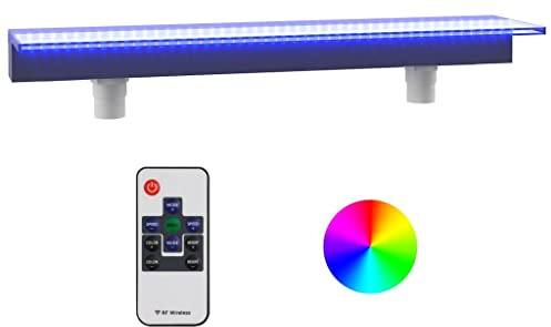 vidaXL Wasserfall-Element mit RGB LEDs Acryl 108 cm