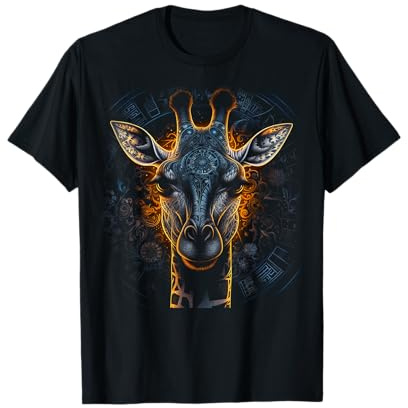 Girafe Artwork Mandala - Art animal girafe T-Shirt