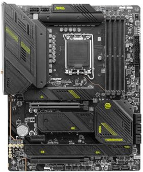 MSI MAG Z790 Tomahawk MAX WiFi Mainboard, ATX - Unterstützt Intel Core Prozessoren der 12., 13. & 14. Generation, LGA 1700, DDR5 7800+MHz/OC, 1 x PCIe 5.0 x16, 1 x M.2 Gen5, 2.5G LAN, Wi-Fi 7