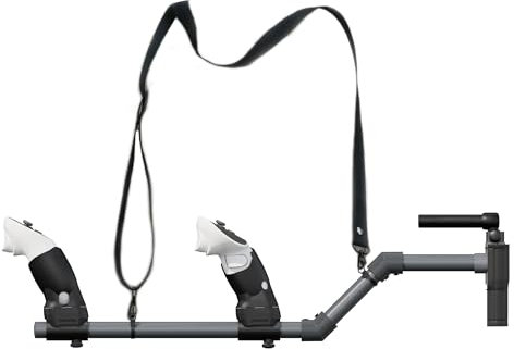 CBDYWVR Magnetic VR Gun Stock for Quest 3/3S, Rifle Grip VR Stock Controller Accessories Compatible With MetaQuest 3, Lightweight & Quick Removable Quest3S Control Magnetic Gunstock Adapter (Black)