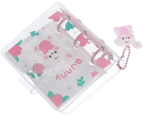 ABOOFAN Mini-fotoalbum Pvc-stickerbuch Familienfoto-organizer Hasenthema Sammelalbum Fotohalter für Jungen und Mädchen Erwachsene