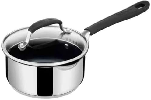 Tefal Jamie Oliver E3032444 Stainless Steel 20 cm Non-stick Induction Saute Pan With Glass Lid, 2.85l
